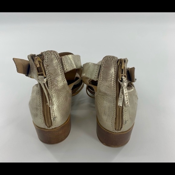 House Of Harlow 1960 Delaney Cutout Gold Bootie - Picture 7 of 10